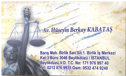 AV.HÜSEYİN BERKAY KABATAŞ